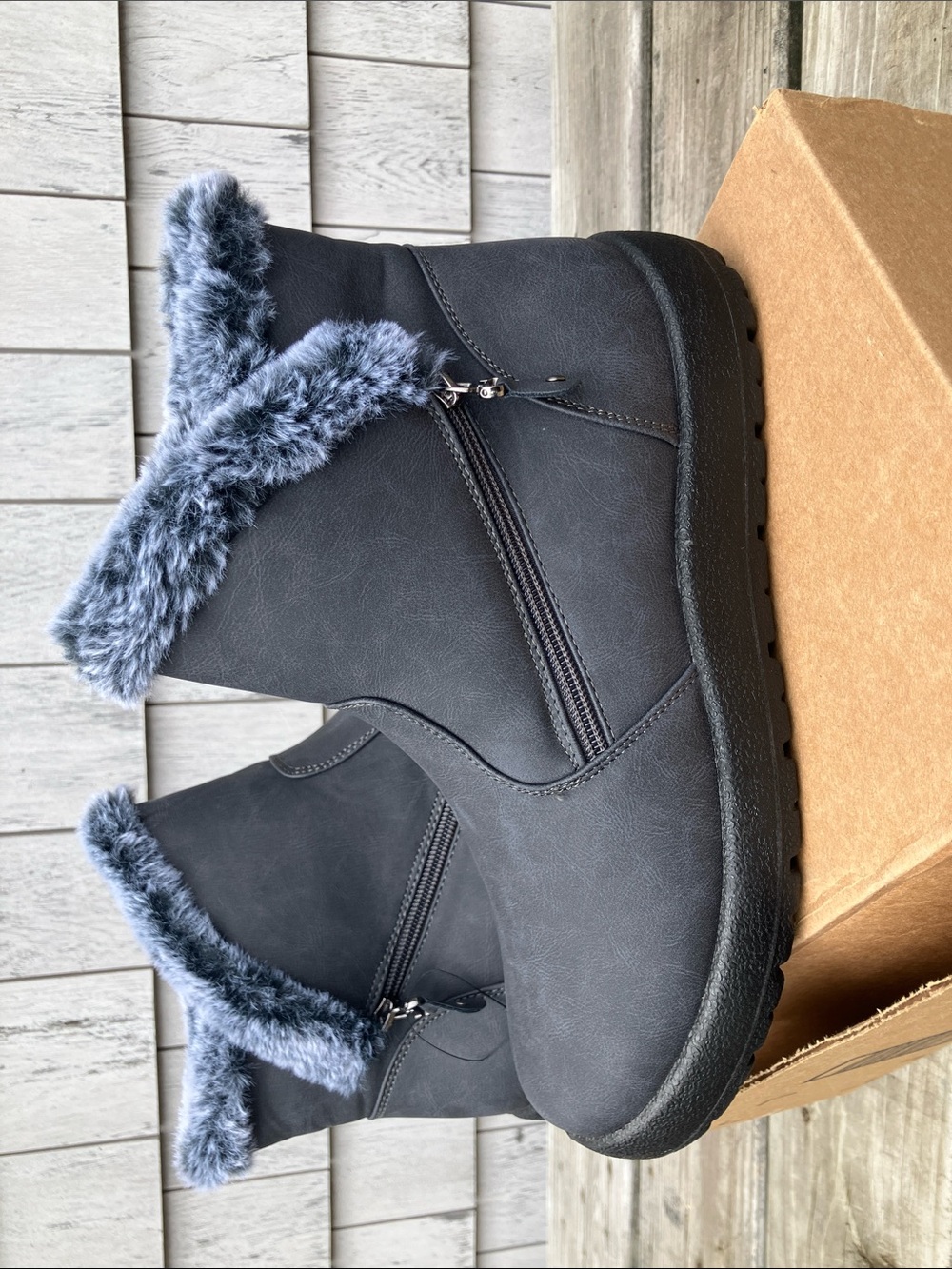 NEW SHIBEVER Winter Boots Grey sz EU 43